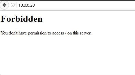 Тыйым салынған Forbidden You don't have permission to access / on this server, как исправить