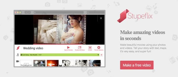 Интерфейс stupeflix Интерфейс Stupeflix