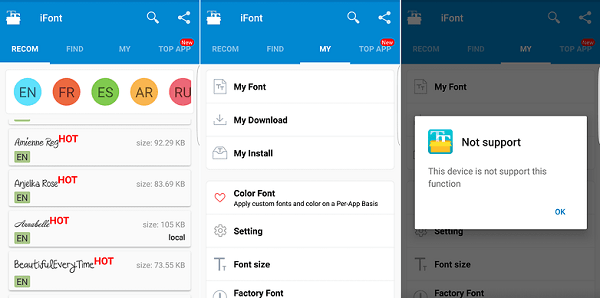 IFont мүмкіндіктерін пайдаланыңыз Используйте возможности iFont