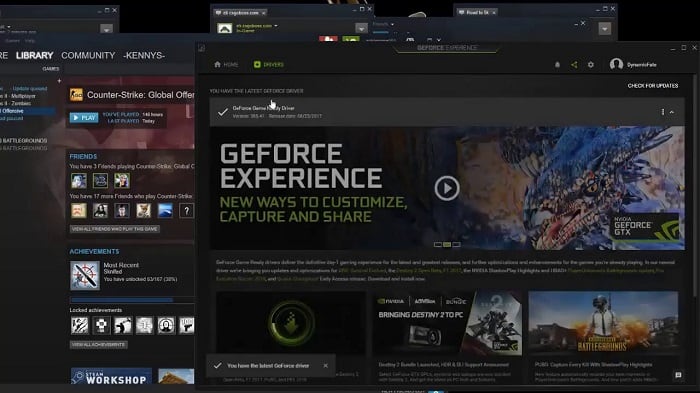 Geforce тәжірибесі бағдарламасы Приложение Geforce Experience