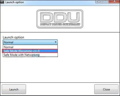 DDU қауіпсіз режимде іске қосыңыз Запустите DDU в безопасном режиме